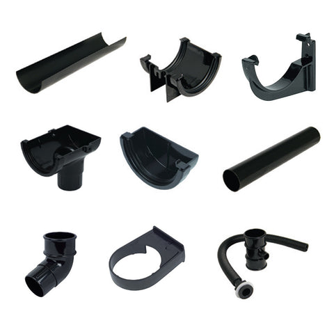 Floplast Miniflo Round Half-Shed Gutter Pack