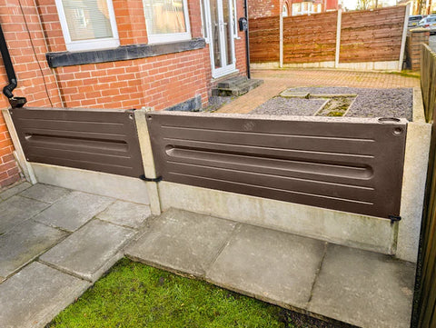 Prestige 100 Litre Oak Fence Panel Tank